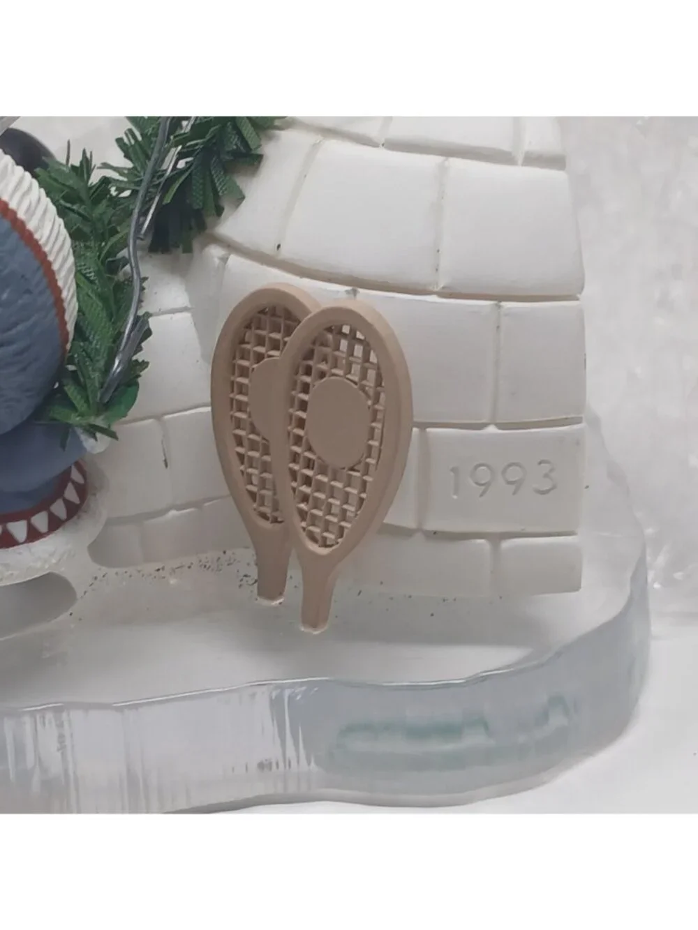 Hallmark  Ornament Frosty Friends 1993 Anniversary Ed Igloo Penguin Puppy #D-9